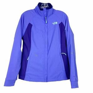 North Face Purple Windwall Jacket Fuzzy Inside Sz S